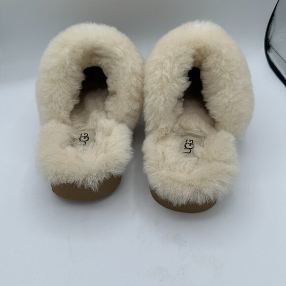 Women's 100% UGG Brand 1117659 Cozy Cream Knit Soft Slipper Shoes Size 8 - Picture 4 of 7